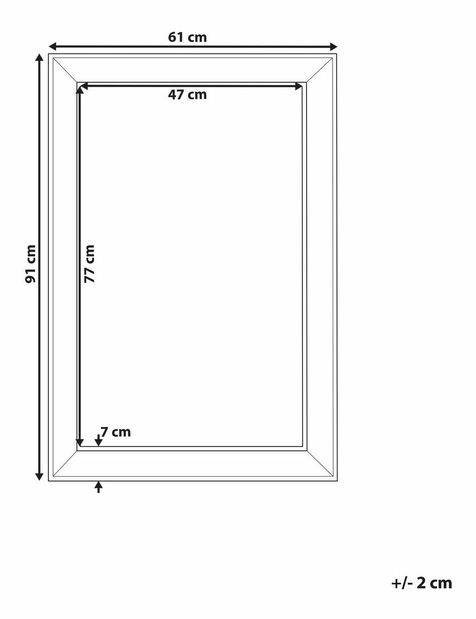 Nástenné zrkadlo Bubi (strieborná)