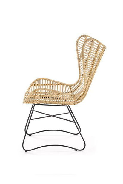 Kreslo Imogene (prirodna + čierna)