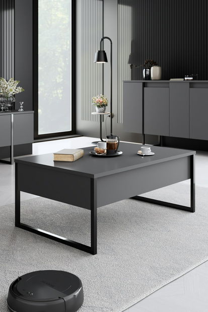 Set mobilier living Luna 1 (negru)