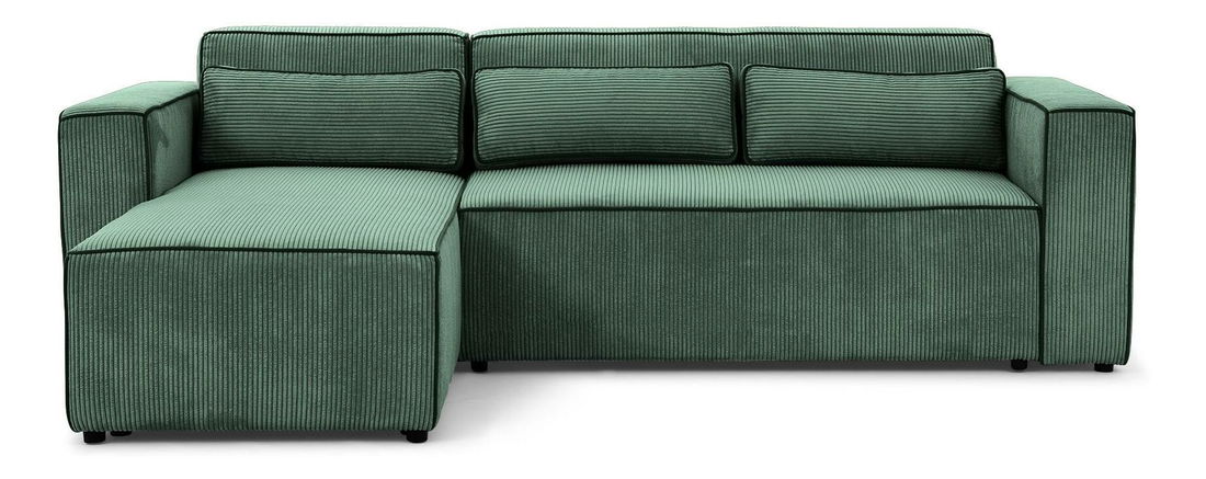 Rohová sedačka Castello (zelená) (L)