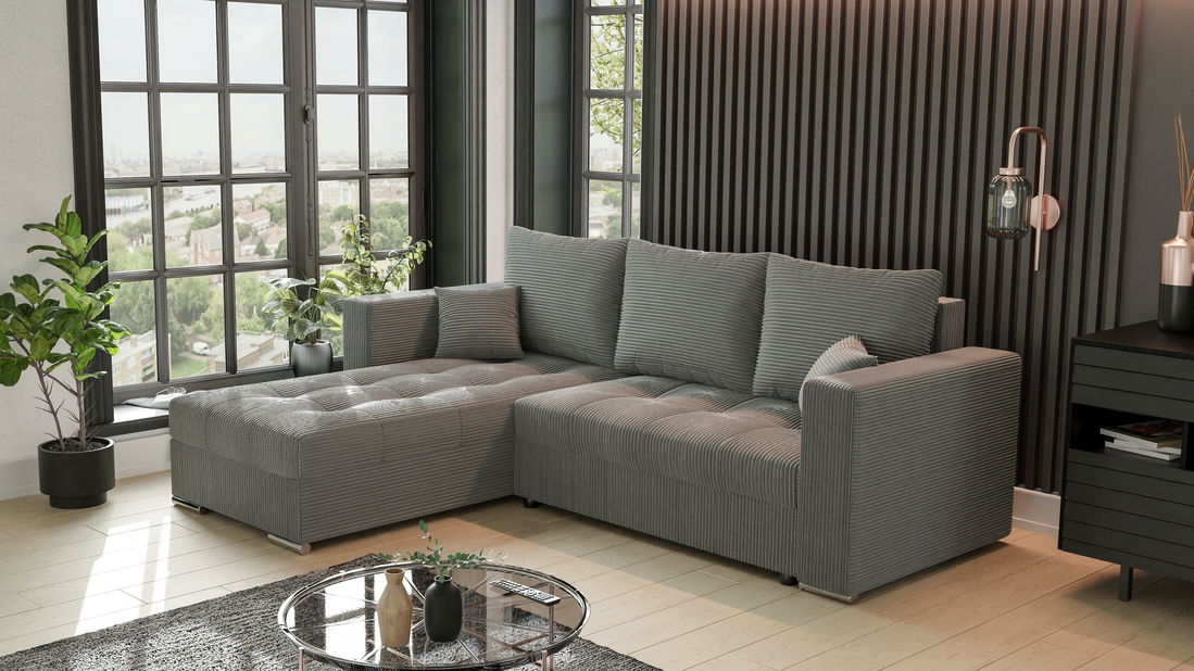 Rohová sedačka Josie (L) (sivá)