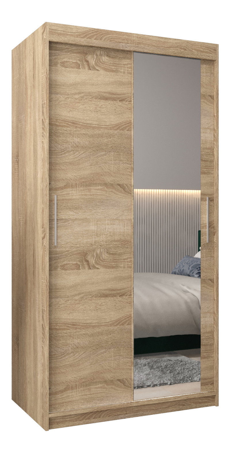 Dulap de haine 100 cm Toki 2 (stejar sonoma + stejar sonoma)