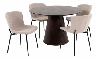 Set de masă Btalena (maro închis + bej)