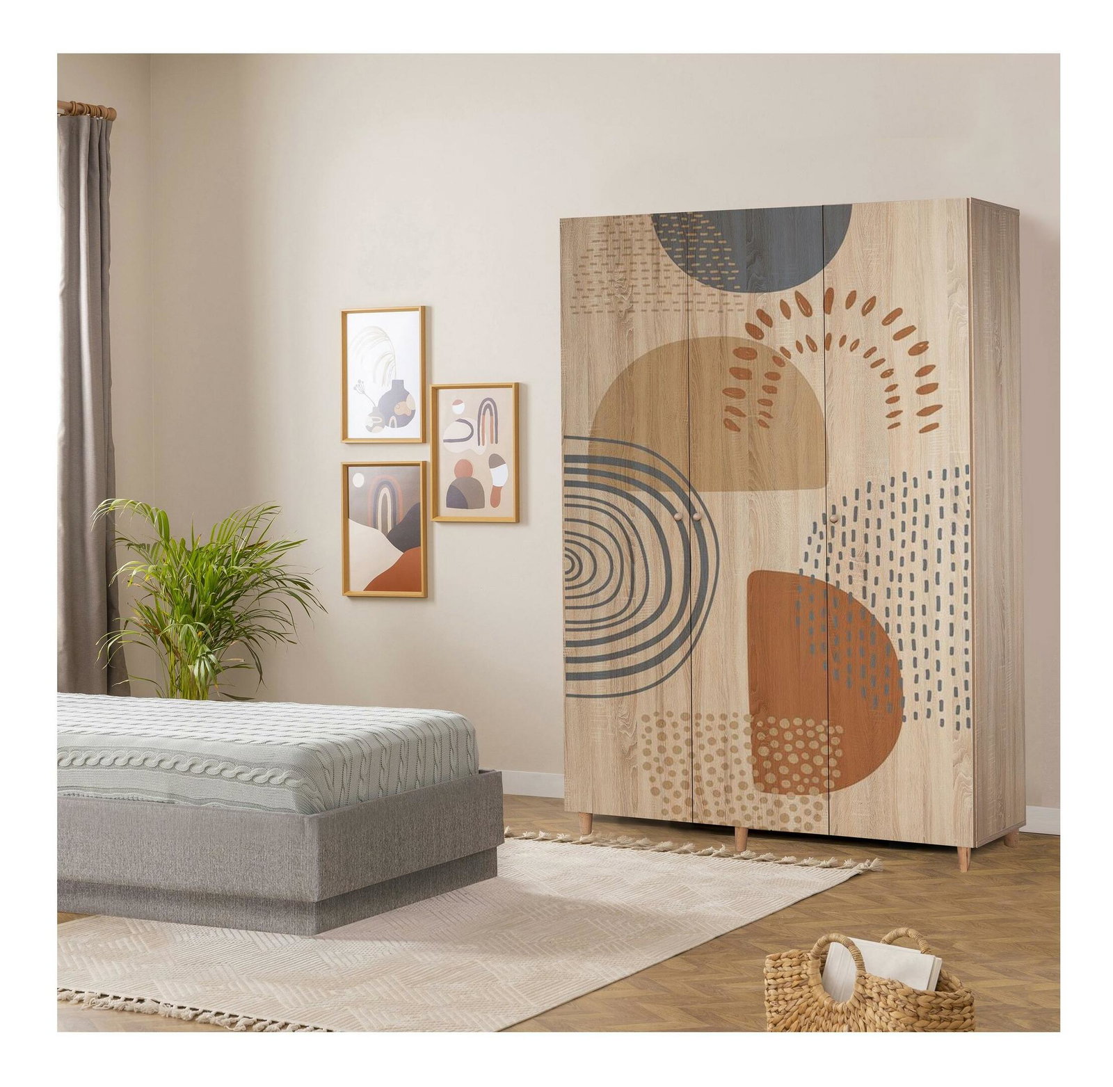 Ruhásszekrény Leila 975 (sonoma tölgy)