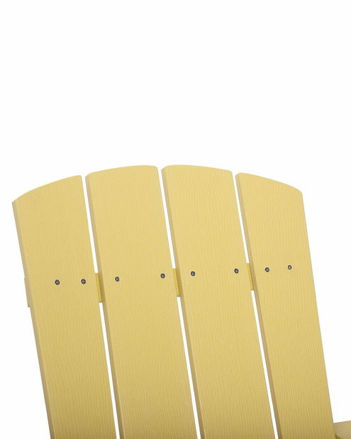 Kerti szék lábtartóval Adack (sárga)