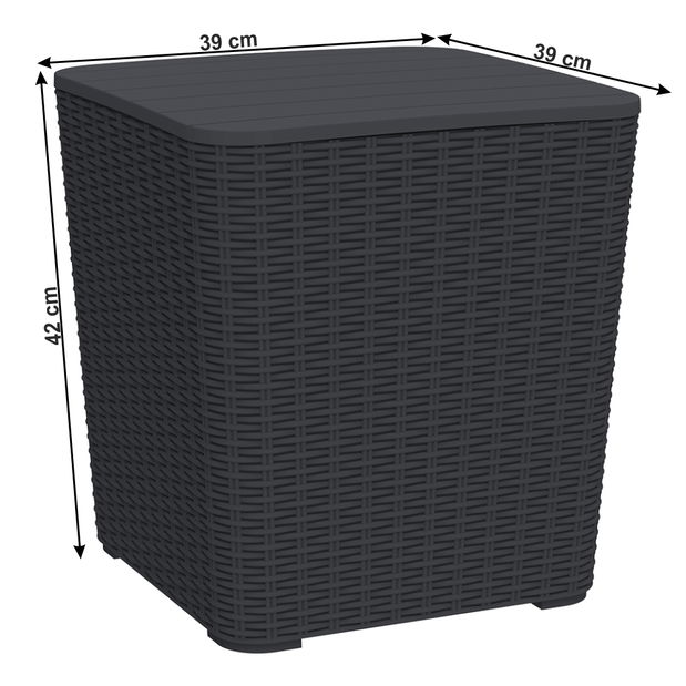 Úložný box Urgun (čierna)