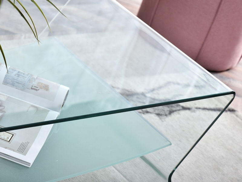 Konferenčný stolík Spinal Xl (transparentná)