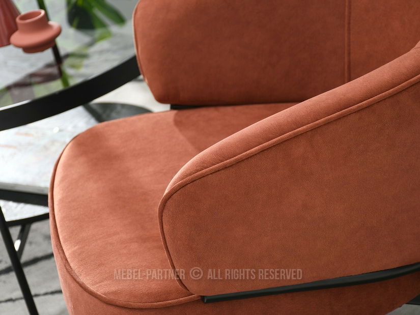 Fotel Alfredo (réz + fekete)