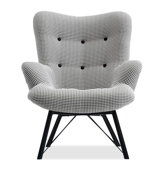 Relaxačné kreslo Dawntawn (biela + čierna)