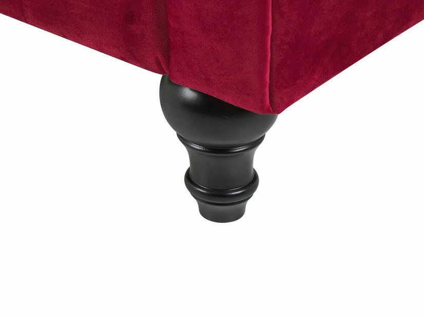 Canapea trei locuri CHICHESTER (roșu închis)