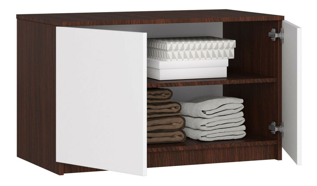 Suprastructură pentru dulap Sashka (wenge + Alb)