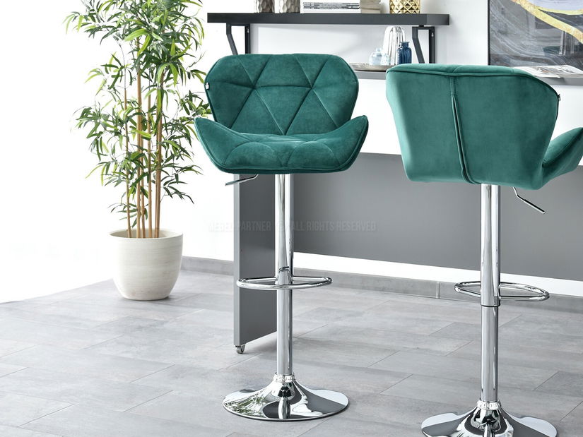 Scaun Huhu (verde + crom)