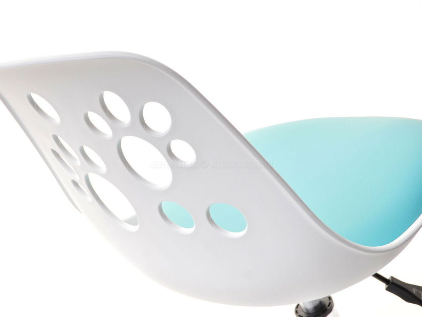 Detská stolička Footy (modrá + chrómová)