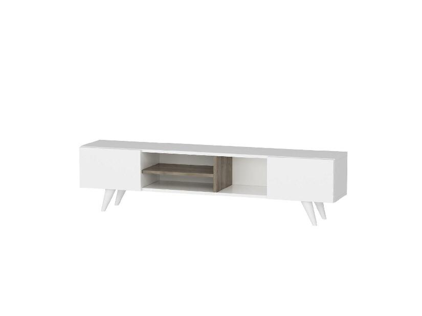 TV asztal/szekrény Bekupu (fehér) 