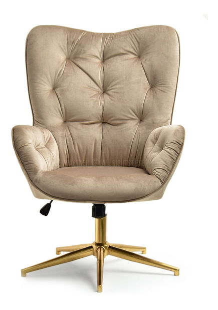 Fotel Meryl (bézs + arany)