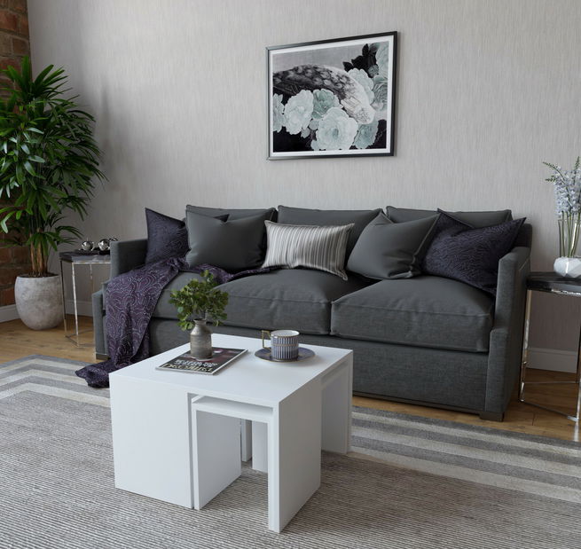 Dohányzóasztal Ortala (fehér)