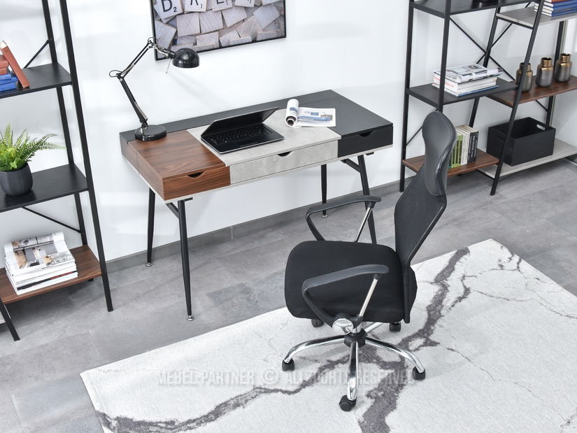 Scaun Osla (negru + crom)