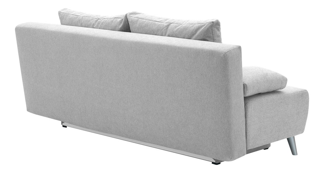 Széthúzható kanapé Pelona (világosszürke) (tárolóhellyel)