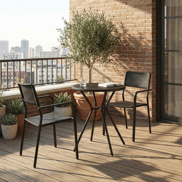 Záhradný stôl Hocky (čierna)