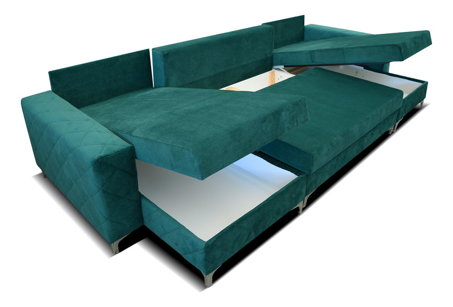 Sarokkanapé U Misrin Bis (zöld) (J)