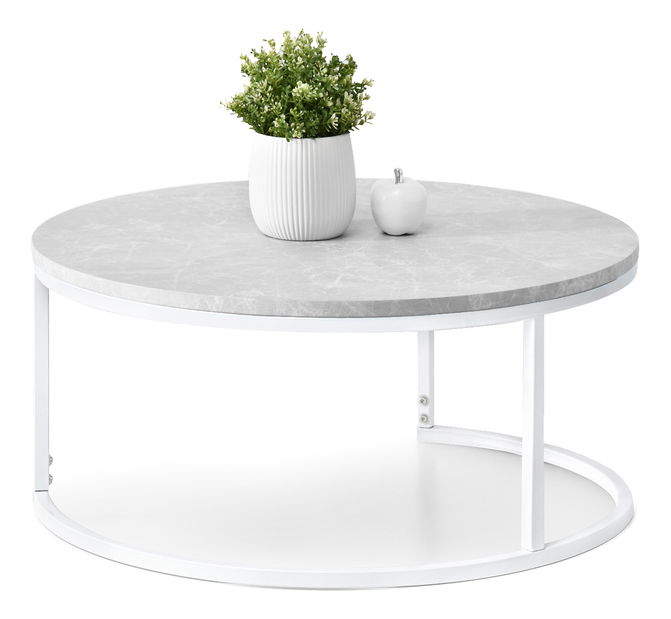 Konferenčný stolík Kolja Stolik Xl (sivá + biela)