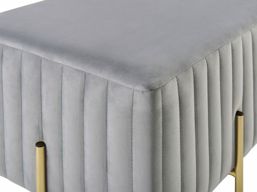 Lavica DATIO (zamat) (sivá)