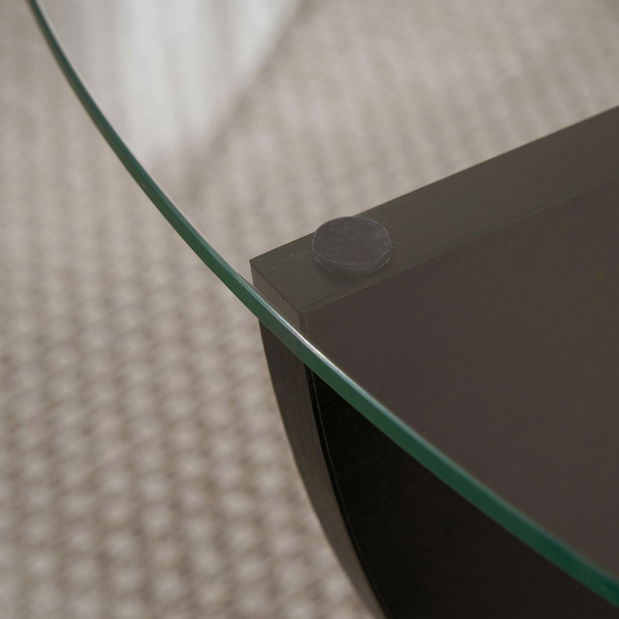 Konferenčný stolík Liyana (tmavé drevo)