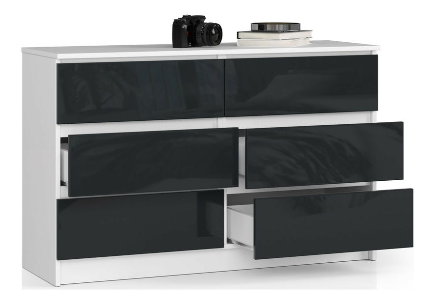 Comodă Kapil (Grafit lucios )