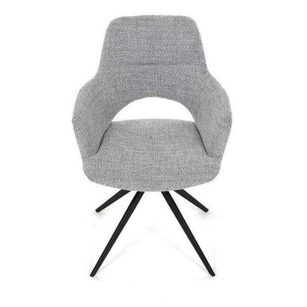 Jedálenská stolička Diamantal (sivá)