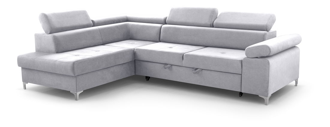 Sarokkanapé Madeira (világosszürke) (B)