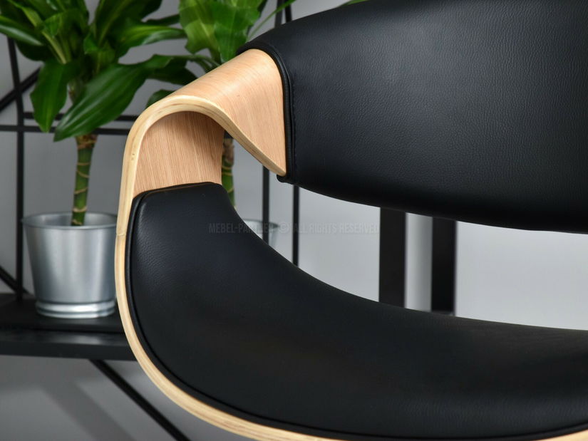 Stolica Bjorn H (crni hrast + krom)