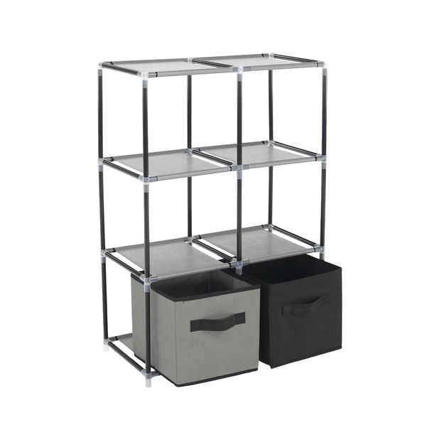 Comodă Cameron 2 (negru + Maro + gri)