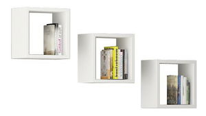 Nástenná polica Kenzo (biela)