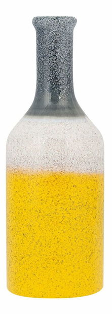 Vază LAURITA 36 cm (sticlă laminat) (galben)