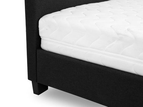 Manželská posteľ 180 cm Telosa New (béžová + čierna) (s roštom)