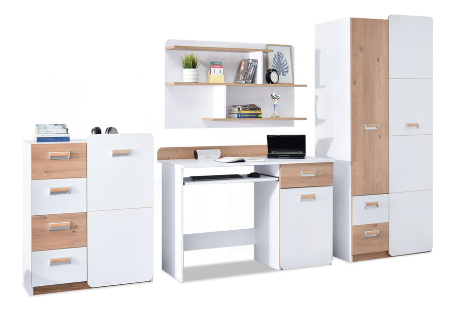 Mobilier cameră studenți Clerigo 01 (alb)