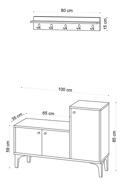 Set za predsoblje Aliex 19