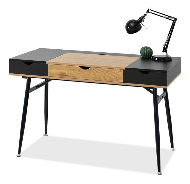 PC stolić Baiden (crni hrast + crna)