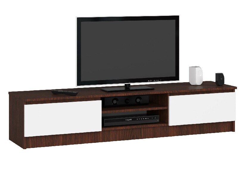 TV asztal Katalina (wenge + fehér)