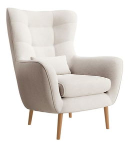 Fotelja Veneza 1  (krem + bukva)