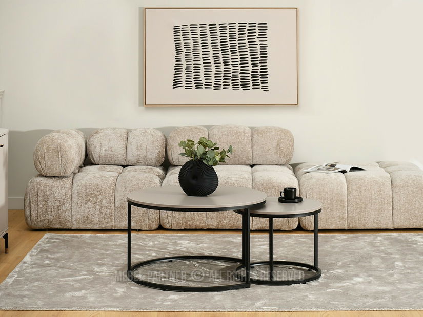 Măsuță de cafea Krzaklewski (bej + negru)