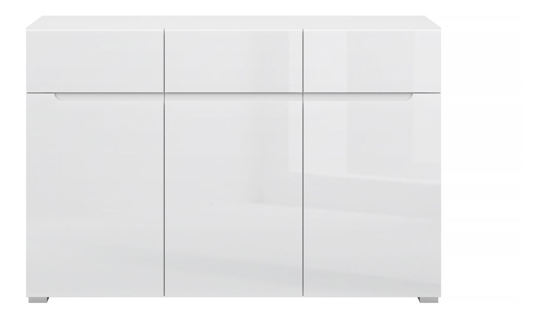 Komoda Yuko (bijela sjajna)