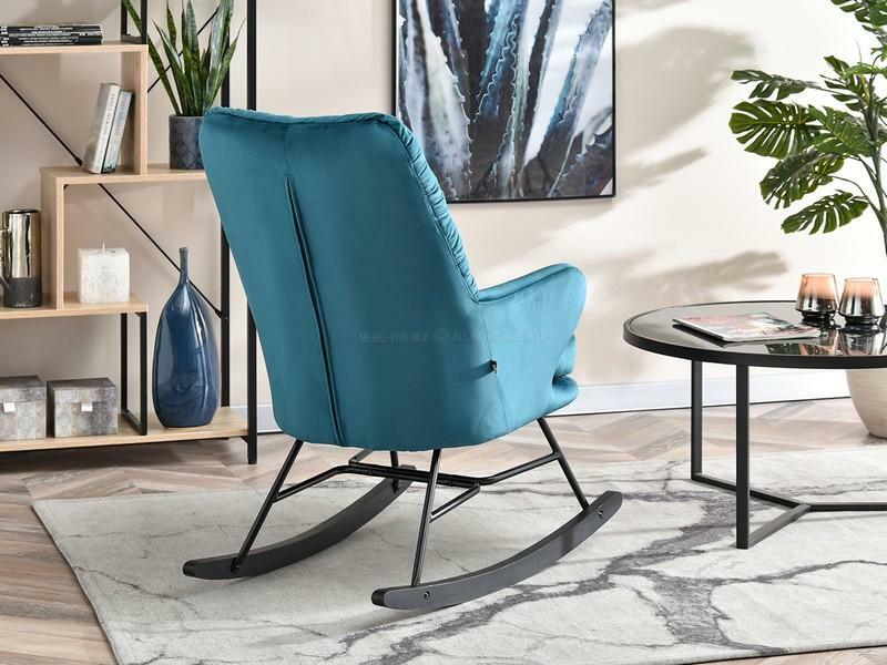 Fotelja Lusil (tirkizna + crna)