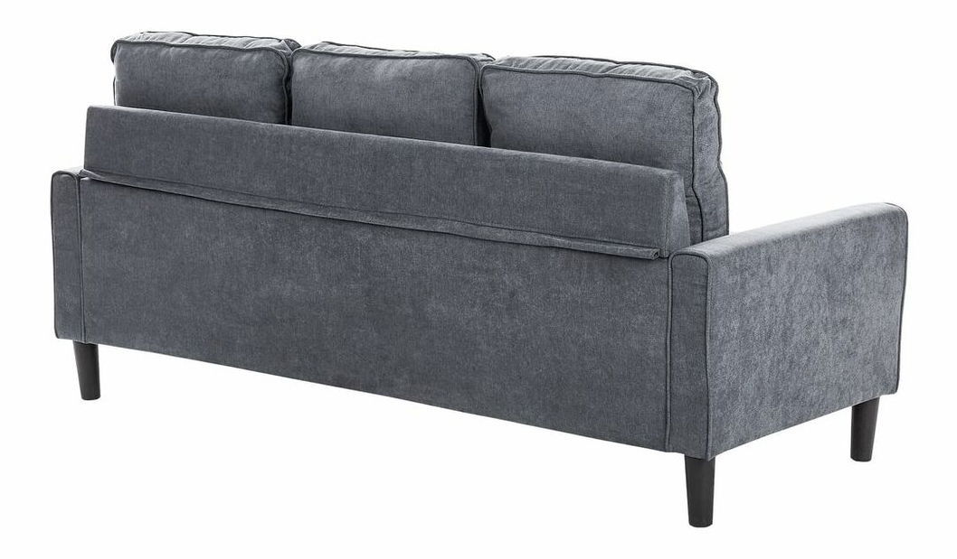 Pohovka trojsedačka Arran (tmavosivá) (s taburetkou)