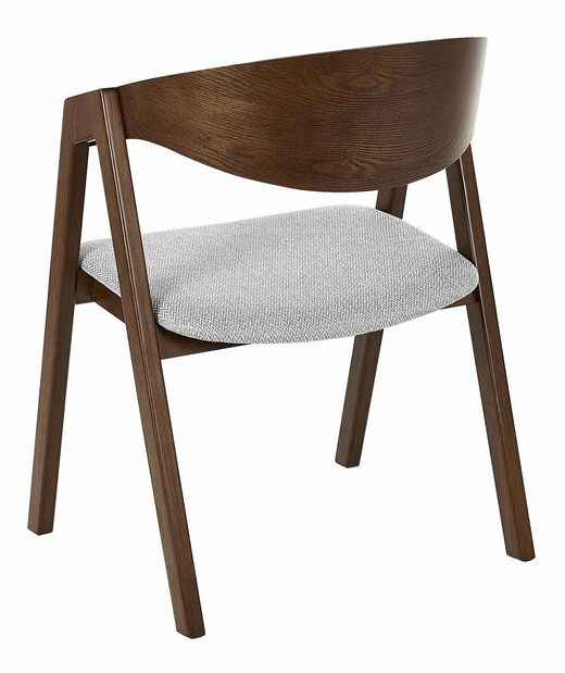 Set 2 buc scaune de sufragerie Yugo (lemn închis) 