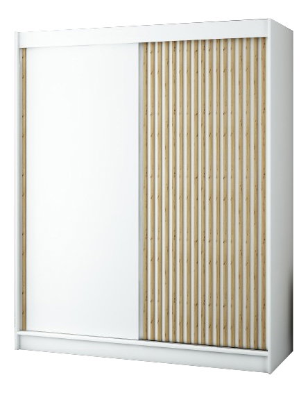 Ruhásszekrény 180 cm Ladonna (matt fehér)