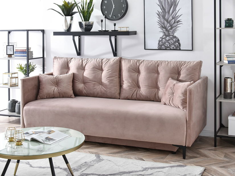 Kétszemélyes kanapé Mastil (fekete)