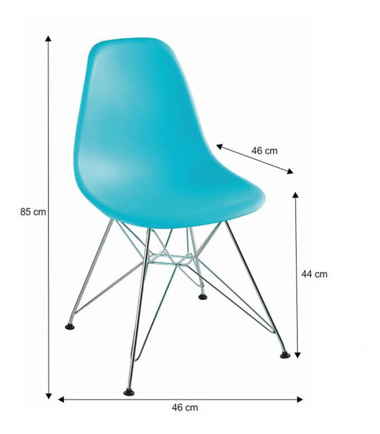 Jedálenská stolička Azalee New (mentolová)