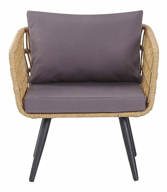 Záhradný set FELBE (béžová + grafit) (pre 4 osoby)