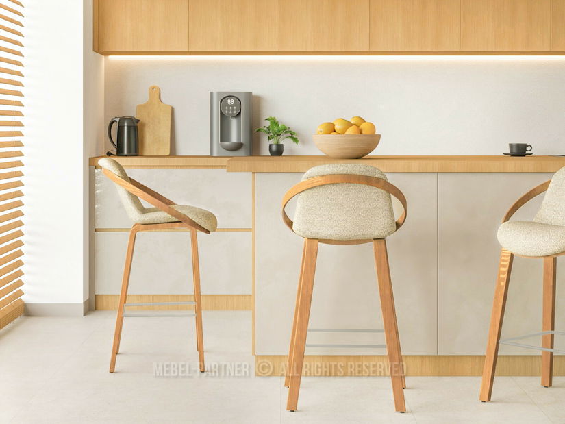 Scaun bar Lageze (bej + stejar)